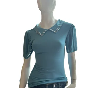 BLUSA MIAO MIAO APLICACIÓN DE PERLA| CI: BPDBL06