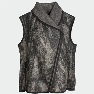 Asimetrical Zipper Vest