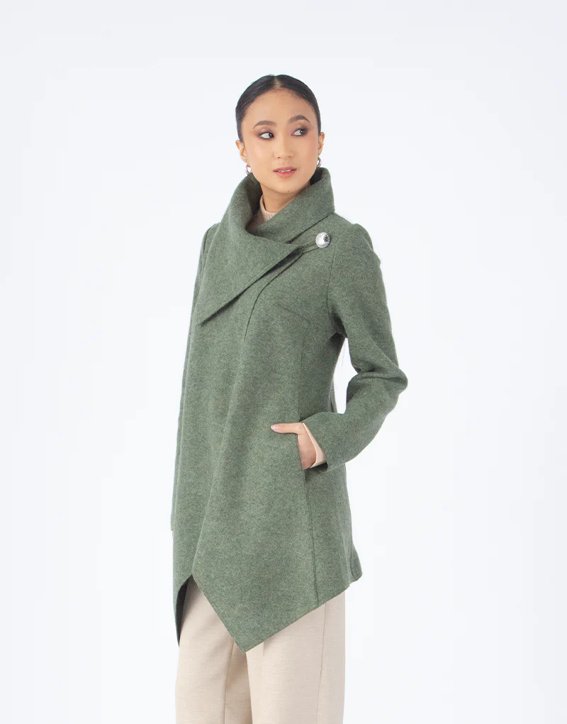 Asymetric Long Coat - Imagen 7