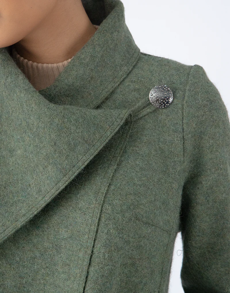 Asymetric Long Coat - Imagen 8