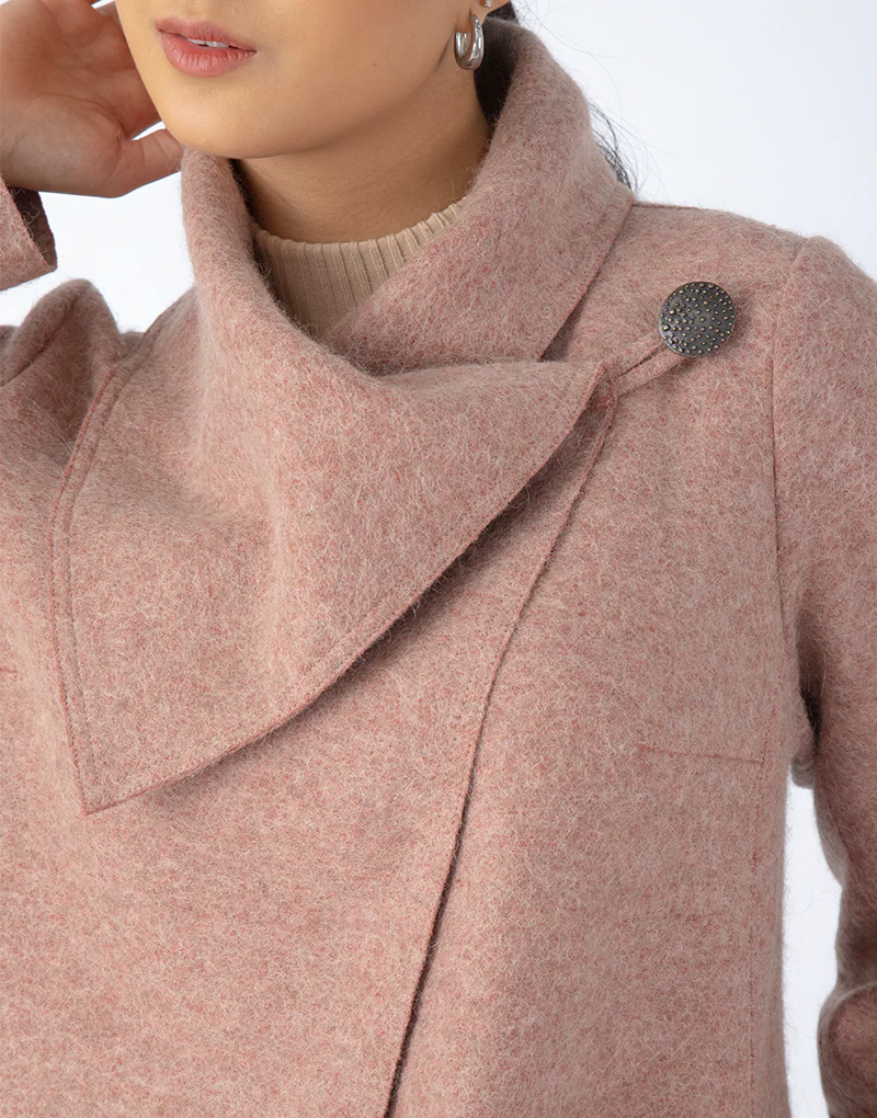 Asymetric Long Coat - Imagen 4