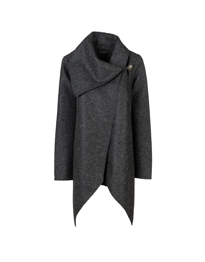 Asymetric Long Coat - Imagen 9