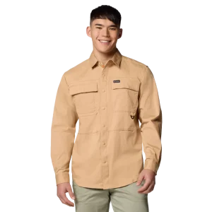 Camisa de manga larga Columbia Twill Landroamer para hombre