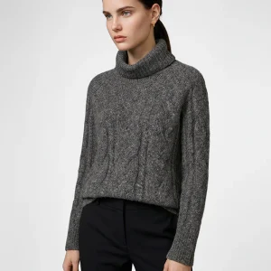 Frost Cable Turtleneck