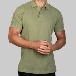 Playera Polo Hoja Regular Fit