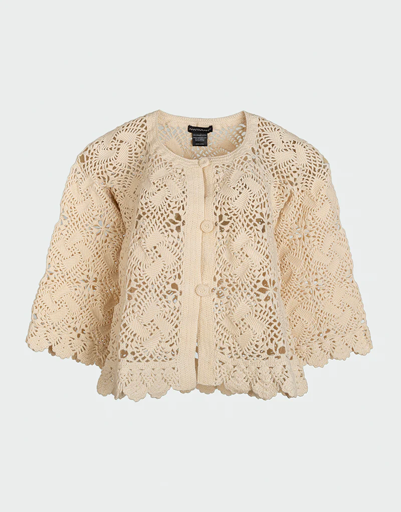 Lucero Crochet Cardigan - Imagen 3