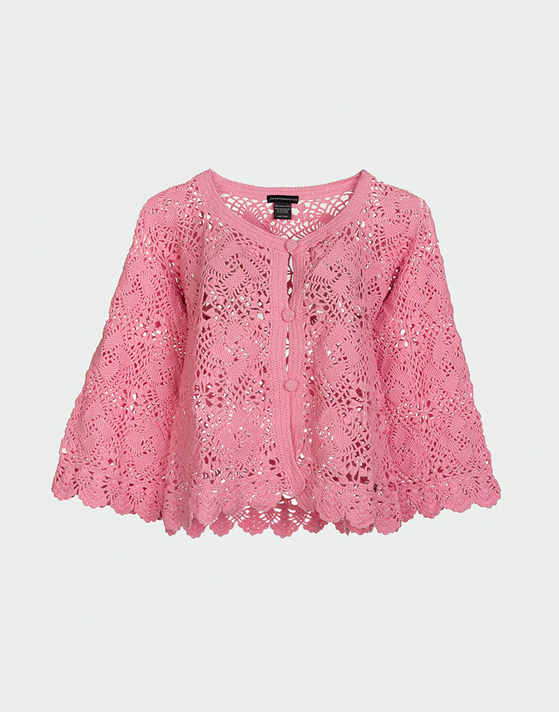 Lucero Crochet Cardigan - Imagen 5