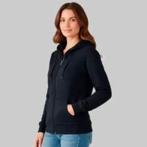 SUDADERA con Ziper Capucha y Cangurera LEEHANTON DAMA L505D