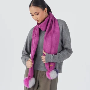 Pompom Color Scarf