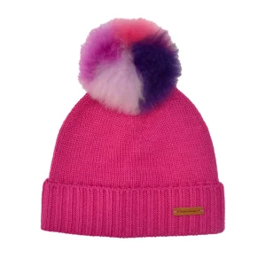 Rib Hat with Pompom