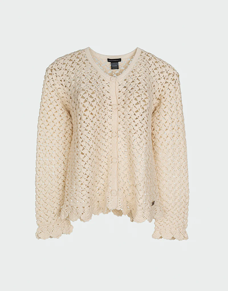 Xia Crochet Cardigan - Imagen 4