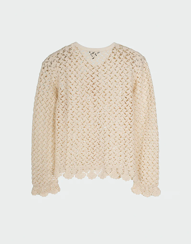 Xia Crochet Cardigan - Imagen 3