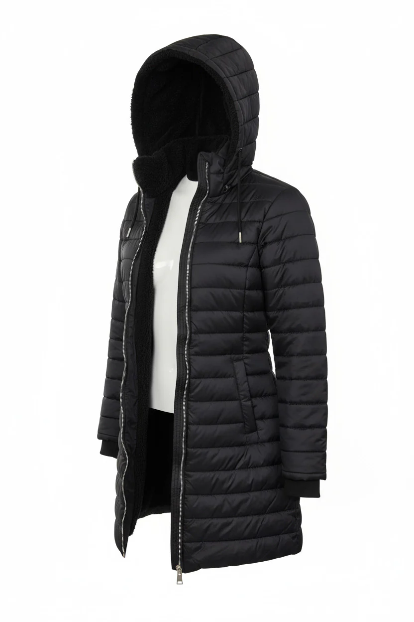 CHAMARRA LARGA C/GORRO DAMA WVE-008 - Imagen 6