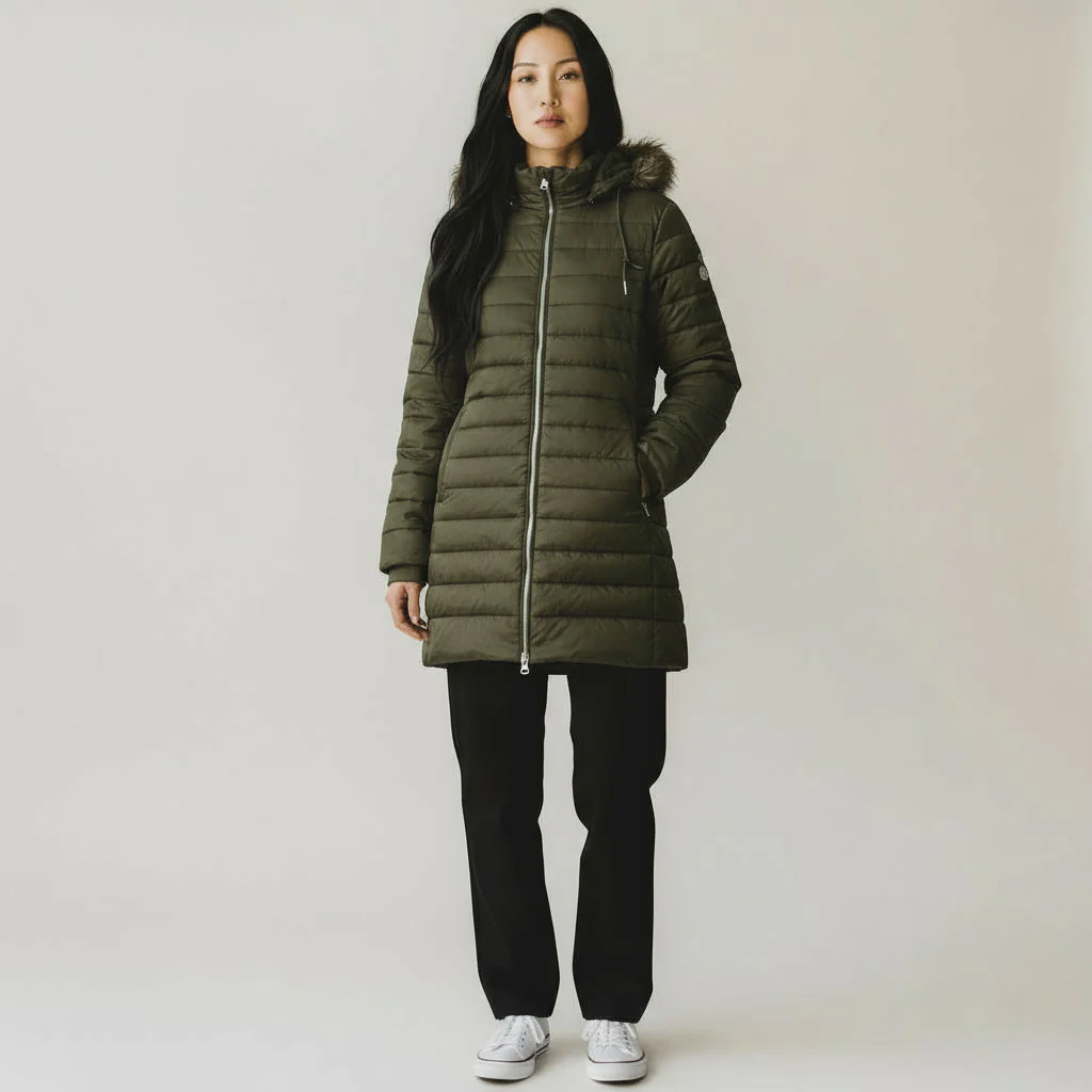 CHAMARRA LARGA C/GORRO DAMA WVE-008 - Imagen 7